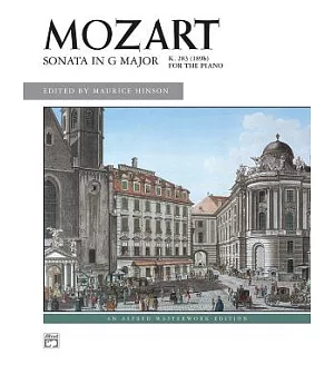Sonata in G Major, K. 283: Alfred Masterwork Edition