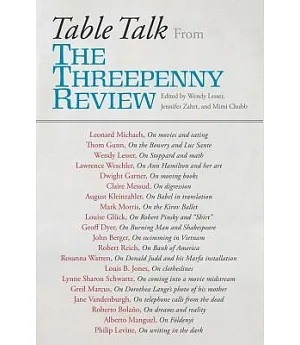 Table Talk: The Threepenny Review