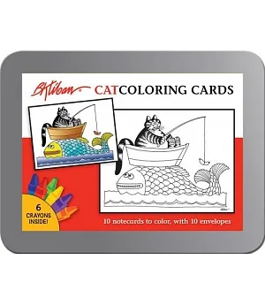 Cat Coloring Cards