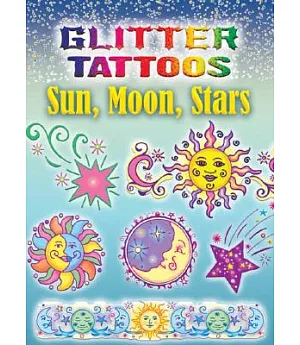 Glitter Tattoos Sun, Moon, Stars