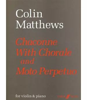 Chaconne and Moto Perpetuo: Score & Part