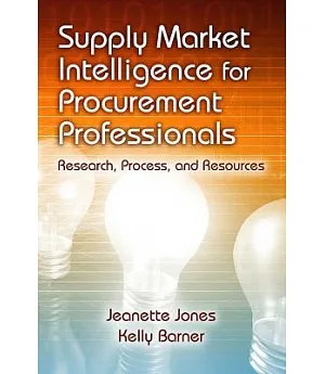 Supply Market Intelligence for Procurement Professionals: Research, Process, and Resources