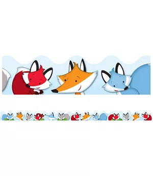 Playful Foxes Borders
