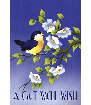 Bird and Flowers: Get Well