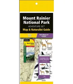 Mount Rainier National Park Adventure Set: Map & Naturalist Guide