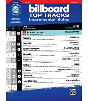 Billboard Top Tracks Instrumental Solos: Clarinet