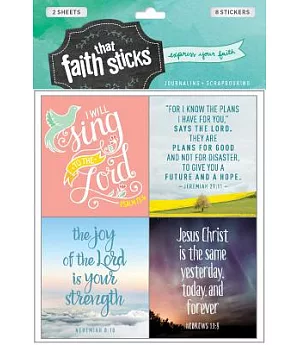 Jeremiah 29:11: Stickers For Journaling and Scrapbooking