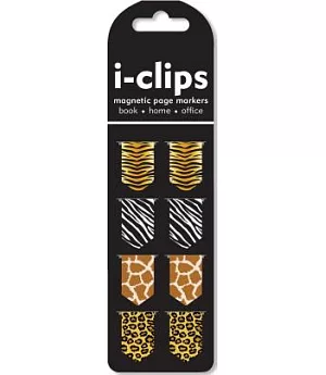 Animal Prints I-clips Magnetic Page Markers