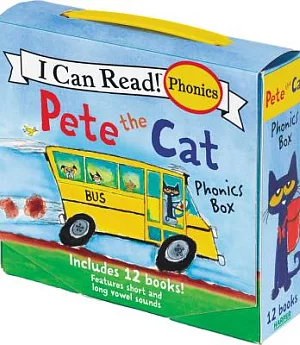 Pete the Cat Phonics Box: Includes 12 Mini-books Featuring Short and Long Vowel Sounds