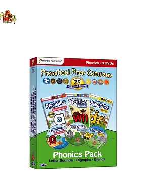 Preschool Prep 幼兒美語自然發音DVD 3片組