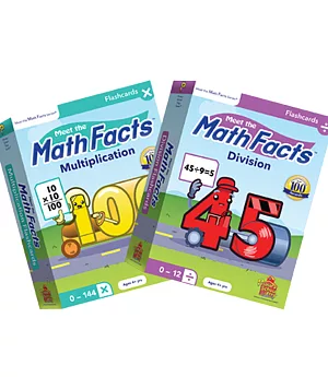 Preschool Prep 幼兒美語數學乘除法閃卡2盒組