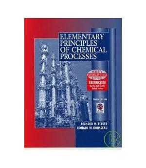 Elementary Principles of Chemical Processes 3/e with CD-ROM/1片 (IE)