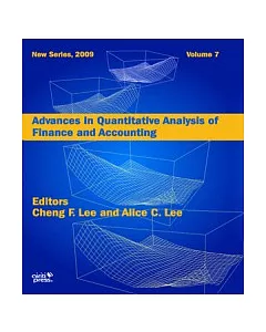 Advances in Quantitative Analysis of Finance and Accounting