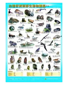 台灣保育類野生動物圖鑑海報(3張1套,99/4出版)