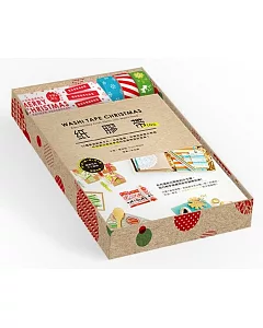 紙膠帶ing限量收藏禮物盒：32種聖誕創意卡片、居家裝飾、布置包裝實作範例，任何節日都能使用的紙膠帶設計提案!