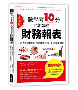 數學考10分，也能學會財務報表：【全圖解】3張表格×5個重點，輕鬆看數字，剖析一家公司的賺與賠！