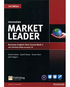 Market Leader 3/e (Intermediate) Flexi Course Book 2 with DVD-ROM/1片 and Audio CD/1片
