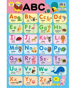 妙妙雞認知小掛圖：ABC