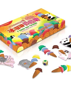 熊貓先生的甜點店02：冰淇淋疊疊樂 數學認知牌卡遊戲組
