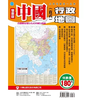中國(直式)行政地圖