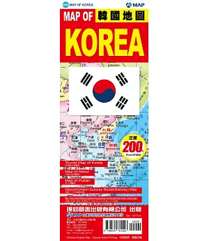 MAP OF KOREA 韓國地圖