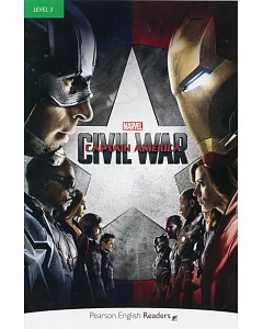 Pearson English Readers Level 3: Marvel’s Captain America: Civil War with MP3 Audio CD/1片