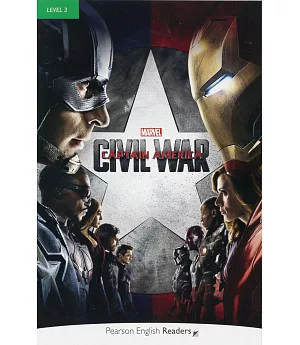 Pearson English Readers Level 3: Marvel’s Captain America: Civil War with MP3 Audio CD/1片