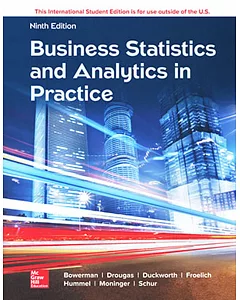 Business Statistics and Analytics in Practice(9版)