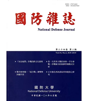 國防雜誌季刊第34卷第2期(2019.06)