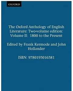 Oxford Anthology of English Literature: 1800 To the Present