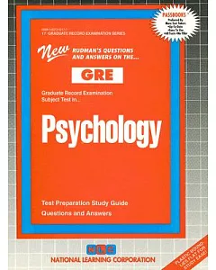 Psychology: Graduate Record Examination Series (Gre)