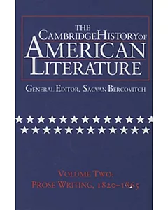The Cambridge History of American Literature/Prose Writing 1820-1865