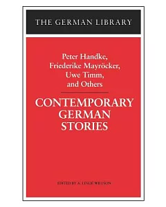 Contemporary German Stories