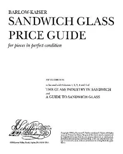 Sandwich Glass Price Guide: For Pieces in Perfect Condition