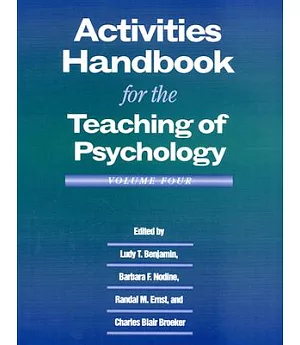 Activities Handbook for Teaching Psychology
