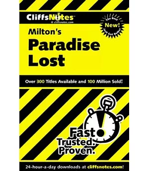Cliffsnotes Milton’s Paradise Lost