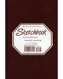 watson-guptill Sketchbook/Burgundy Small Pellaq