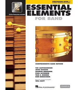 Essential Elements for Band: Comprehensive Band Method : Percussion Book 1