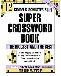 Simon and Schuster Super Crossword Puzzle Book 12