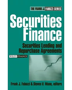 Securities Finance: Securities Lending And Repurchase Agreements