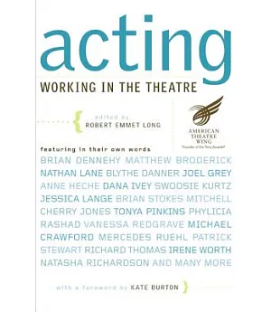 Acting: Working In The Theatre