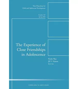 Experience of Close Friendships in Adolescence