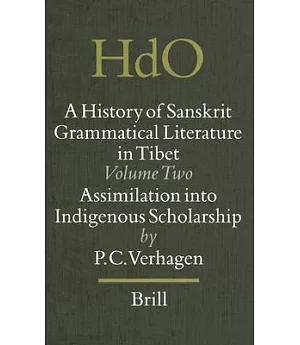 A History of Sanskrit Grammatical Literature in Tibet: Assimilation into Indigenous Scholarship