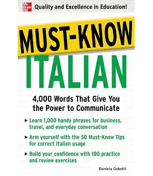 Must-Know Italian: 4,000 Words That Give You the Power to Communicate