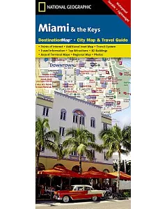 National Geographic Destination Map Miami & the Keys: Florida