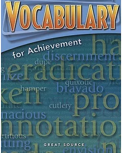Great Source Vocabulary for Achievement: Student Edition Grade 9