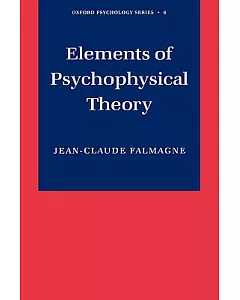 Elements of Psychophysical Theory