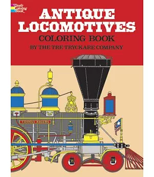 Antique Locomotives Coloring Book