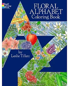 Floral Alphabet Coloring Book