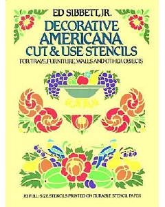 Decorative Americana Cut and Use Stencils for Trays, Furniture, Walls and Other Objects